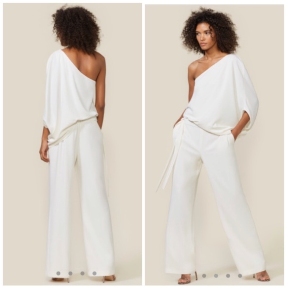 bridal jumpsuit white